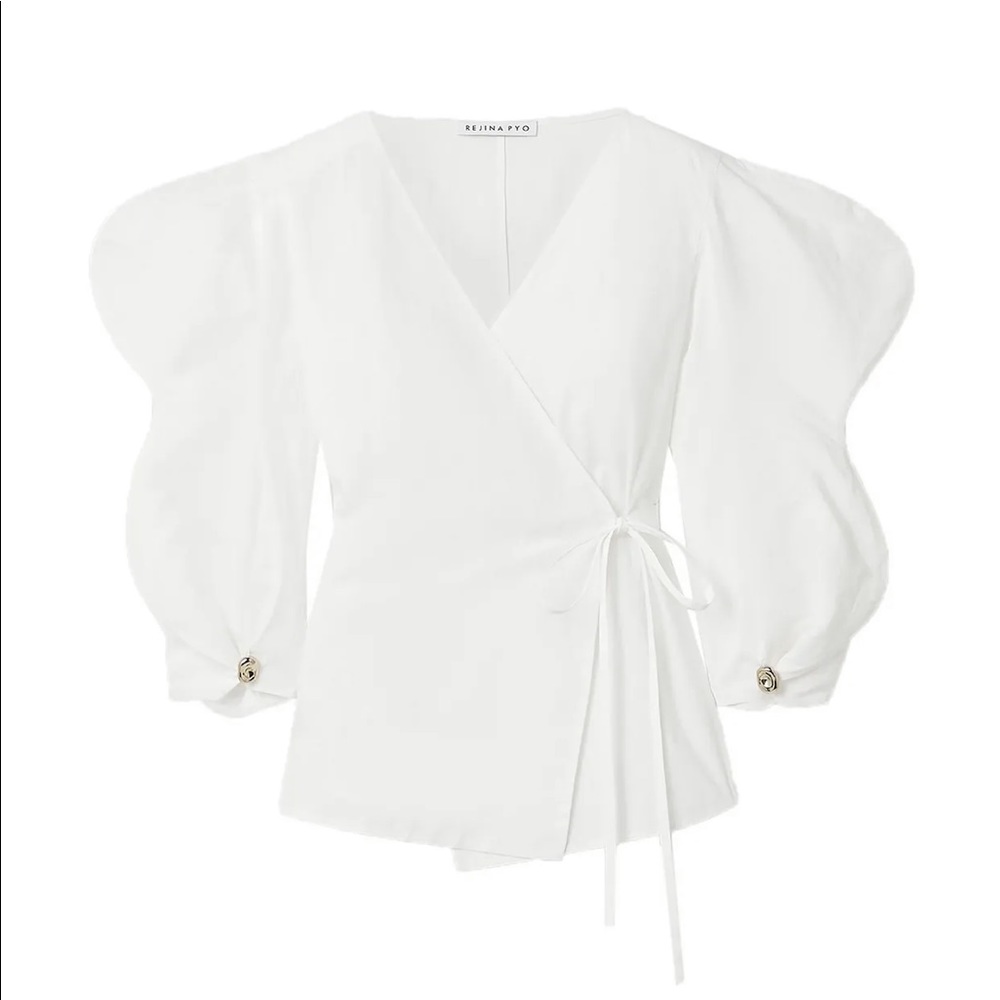 NWT! Rejina Pyo Mia cotton wrap top